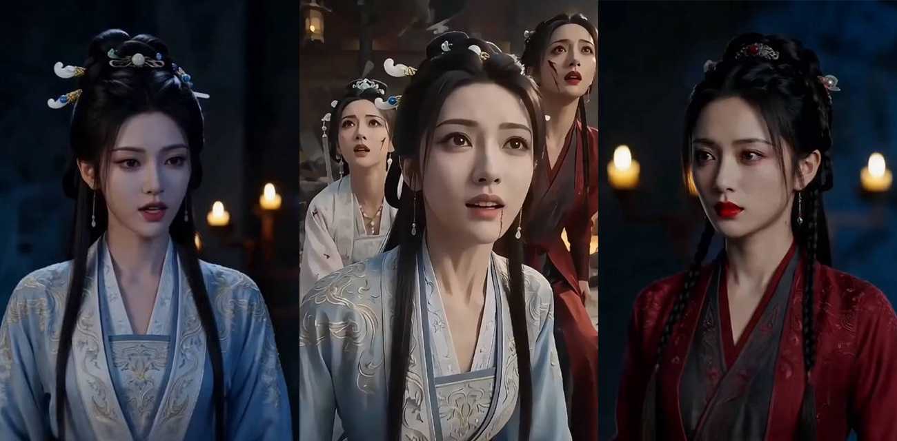 AI成人短剧 修为尽失师姐们请自重 第六集 三师姐寝宫喂药 沈默一句药淡人味浓直接开群P 4人高潮不止