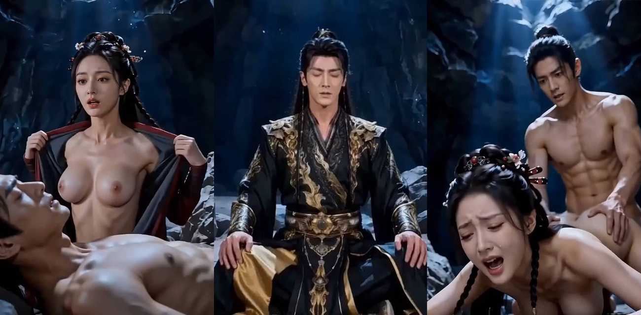 AI成人短剧 修为尽失师姐们请自重 第七集 山洞反复中合欢毒 淫荡骚女趁机霸占 主动脱坐大屌 哭着求内射
