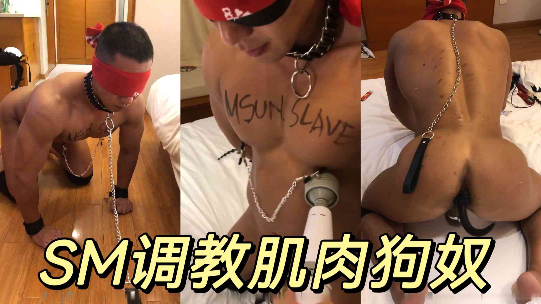 SM调教肌肉狗奴